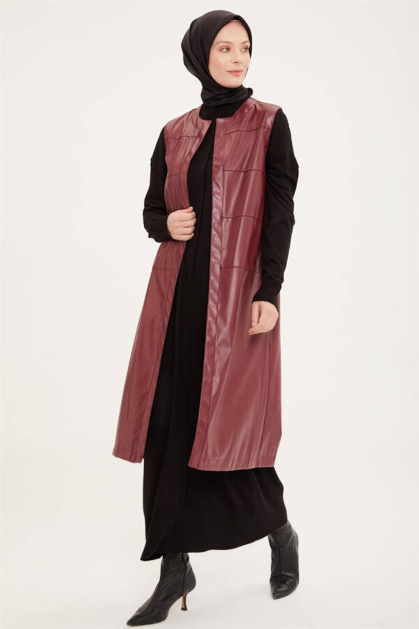 Armine Vest 22Kd3303 Burgundy - 1