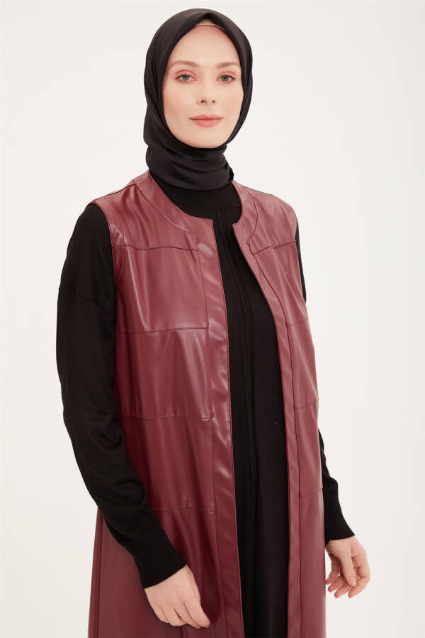 Armine Vest 22Kd3303 Burgundy - 4