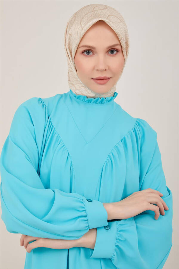 Armine Wrap Front and Robe Tunic 23Y4451 Aqua - 1