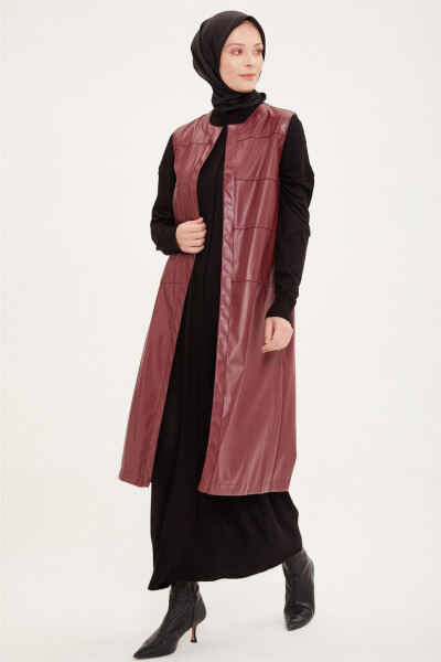 Armine Yelek 22Kd3303 Bordo - 1