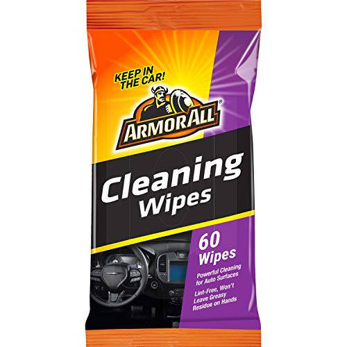 Armor All Car Interior Cleaner Wipes, Interior Cleaning Wipes for Cars, Trucks, Motorcycles, 60 Each - 1