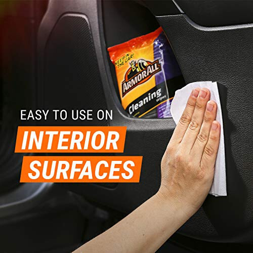 Armor All Car Interior Cleaner Wipes, Interior Cleaning Wipes for Cars, Trucks, Motorcycles, 60 Each - 6