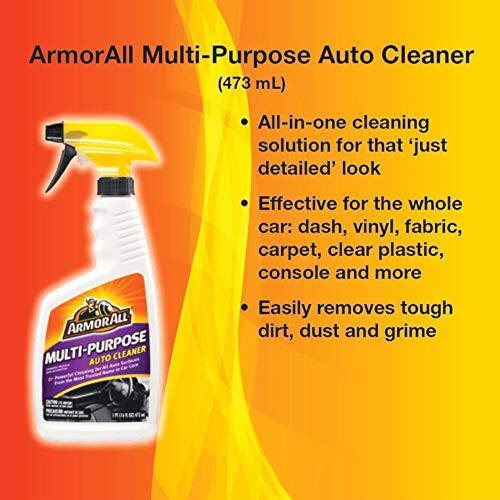 Armor All Çok Amaçlı Temizleyici, Tüm Oto Yüzeyleri İçin Araba Temizleyici Sprey, 16 Fl Oz - 6