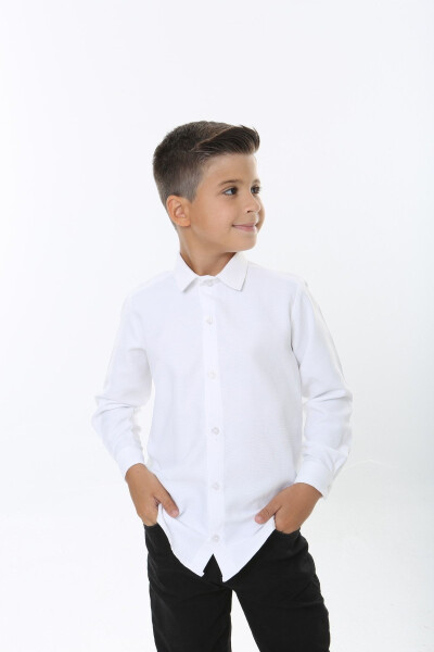 Armür Pattern White Children's Shirt - 1