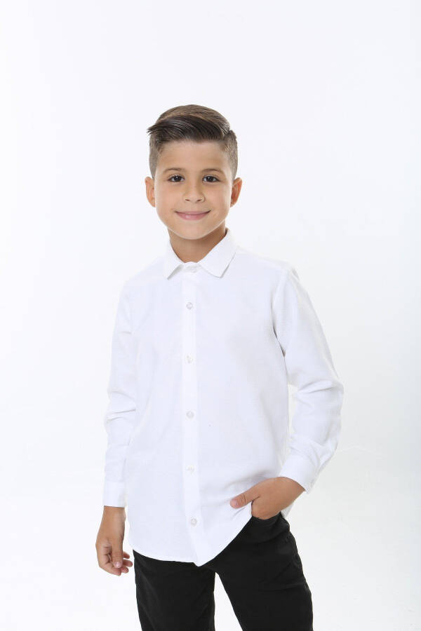 Armür Pattern White Children's Shirt - 3