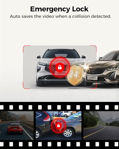 Arpha 4K Dash Cam Front and Rear, Free 64GB Card, Built-in 5G WiFi GPS Car Camera, 3'' Touch Screen Voice Control Driving Recorder, WDR Night Vision, Parking Mode G-Sensor Loop Recording (D24) - 5