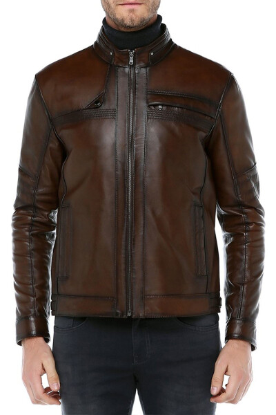 Arthur Genuine Leather Men's Jacket - 7