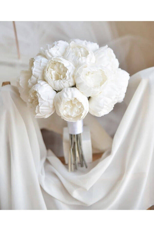 Artificial Peony Bouquet Bridal Flower - 1