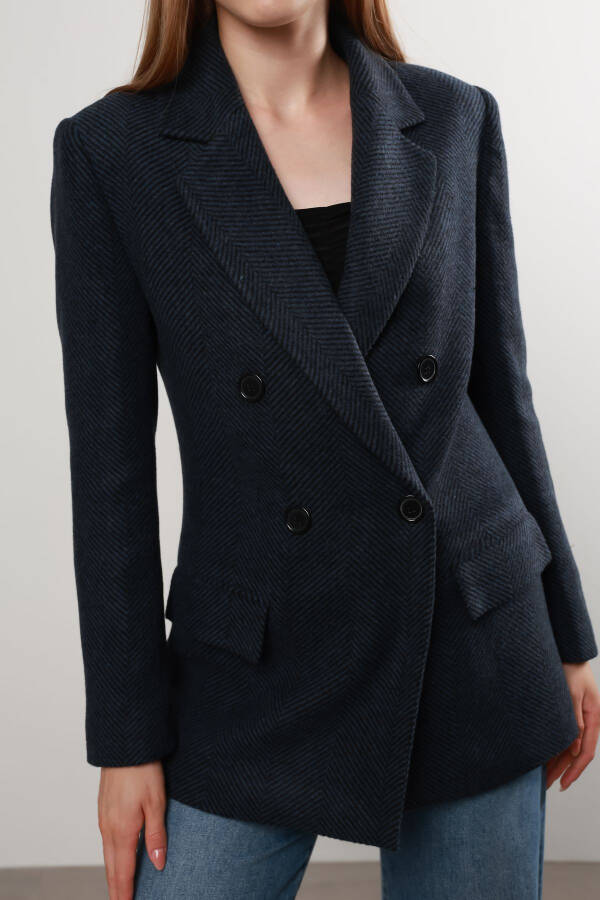 Asella Double Button Blazer Jacket - 1