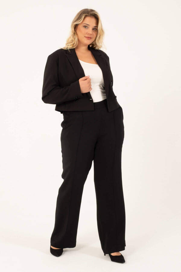 Astarlı Blazer Crop Ceket - 4