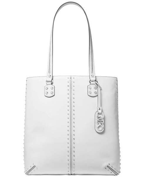 Astor Large Leather North South Tote Optic White - 5