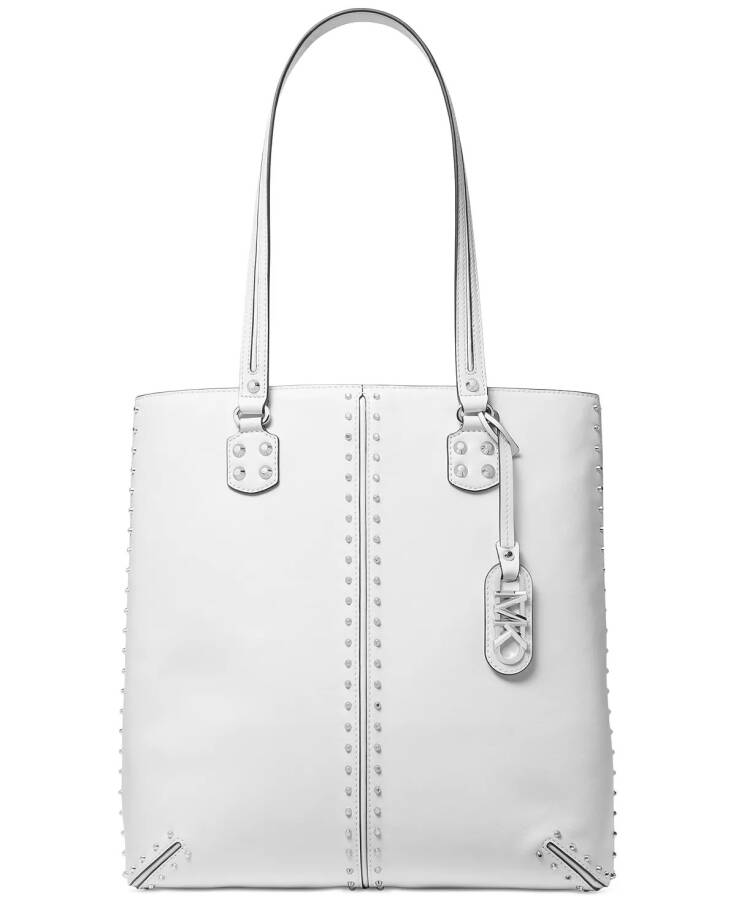 Astor Large Leather North South Tote Optic White - 5