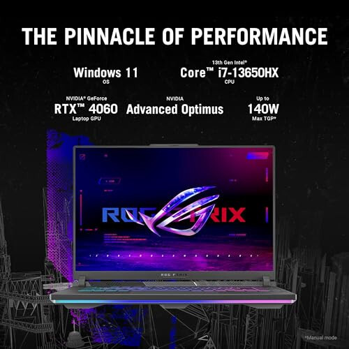 ASUS ROG Strix G16 (2024) Gaming Laptop, 16” 16:10 FHD 165Hz Display, NVIDIA® GeForce RTX™ 4060, Intel Core i7-13650HX, 16GB DDR5, 1TB PCIe Gen4 SSD, Wi-Fi 6E, Windows 11, G614JV-AS74 - 2