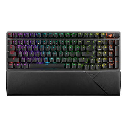 ASUS ROG Strix Scope II 96 Wireless Gaming Keyboard, Tri-Mode Connection, Dampening Foam & Switch-Dampening Pads, Hot-Swappable Pre-lubed ROG NX Snow Switches, PBT Keycaps, RGB-Black - 2