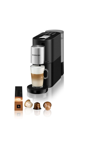 Atelier S85 Capsule Coffee Machine, Black - 1