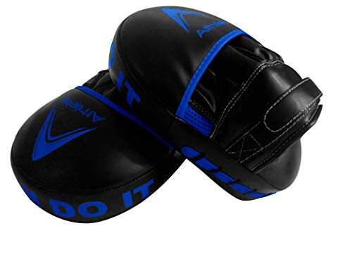 Athllete Durable Punching Mitts with Foam Padding - Comfortable and Easy to Clean Boxing Pads Mitts - Curved Design for Size and Fit - Ideal Boxing Mitts - 5