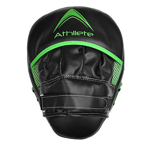 Athllete Durable Punching Mitts with Foam Padding - Comfortable and Easy to Clean Boxing Pads Mitts - Curved Design for Size and Fit - Ideal Boxing Mitts - 5