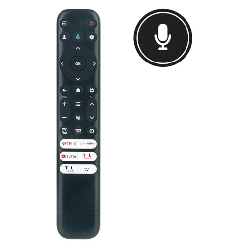 AULCMEET RC813 FMB1 RC902V Far1 Yeni Değiştirilmiş Sesli Evrensel Uzaktan Kumanda TCL Mini Led 8K Akıllı TV ile Uyumlu Netflix Prime YouTube TCL AppleTv Düğmeleri 65Q750G 75Q750G 85Q750G 85Q750G-CA 65QM850G - 9