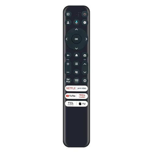 AULCMEET RC813 FMB1 RC902V Far1 Yeni Değiştirilmiş Sesli Evrensel Uzaktan Kumanda TCL Mini Led 8K Akıllı TV ile Uyumlu Netflix Prime YouTube TCL AppleTv Düğmeleri 65Q750G 75Q750G 85Q750G 85Q750G-CA 65QM850G - 3