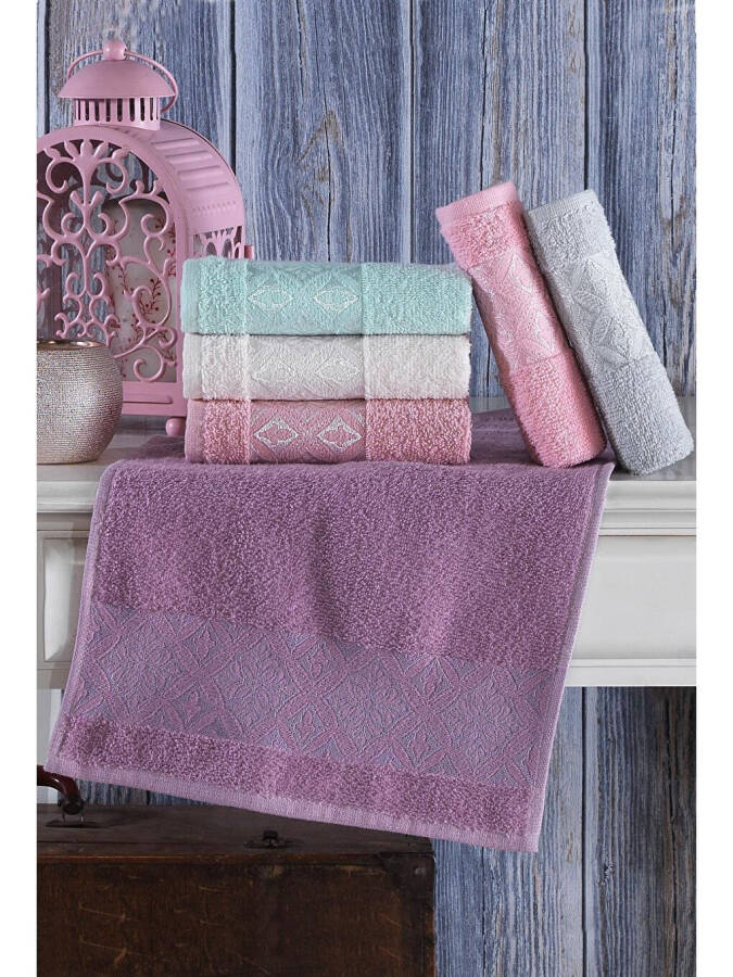 Aura | 6-Piece 30x50 Cm Hand and Face Towel Set | Kitchen Towel - 9