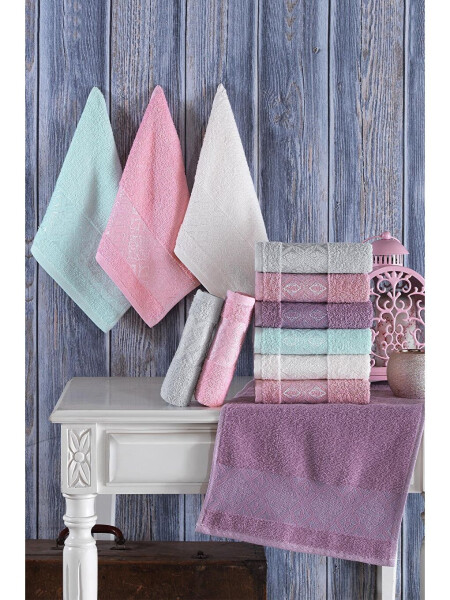 Aura | Set of 12 30x50 Cm Hand and Face Towels | Kitchen Towel - 9