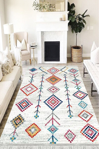 Authentic Eco Punto Non-Slip Washable Antibacterial Digital Print Carpet Runner - 6