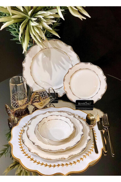 Avangarde 24 Piece 6 Person Bone Porcelain Dinner Set - 5