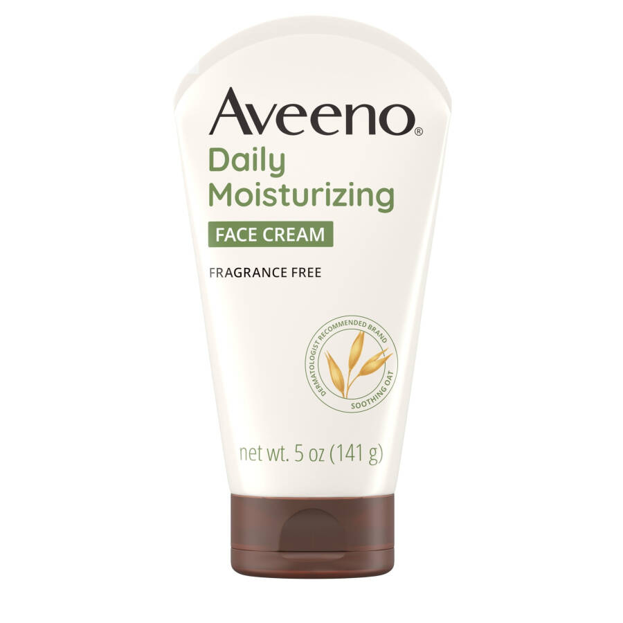 Aveeno Daily Moisturizing Face Cream for Dry Skin, Prebiotic Oat, 5 oz - 1