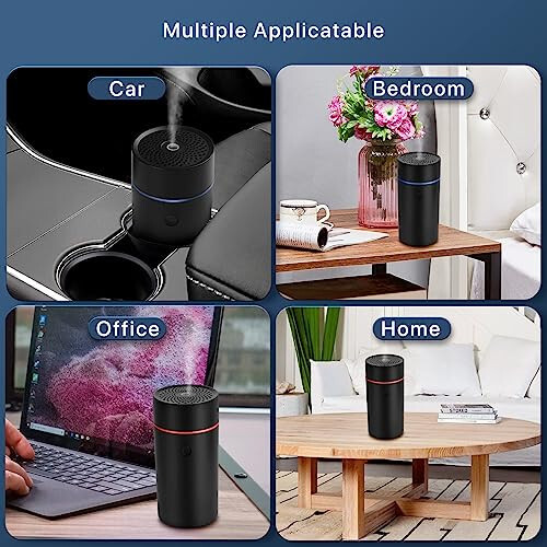 Avtomobil diffuzerlari Efir moylari uchun, Xushbo'y hidli avtomobil havo tozalagichlari, USB bilan ishlaydigan Mini Ultrasonik Tuman Namlagichi Efir Moyi Diffuzeri Avtomobil uchun - 2