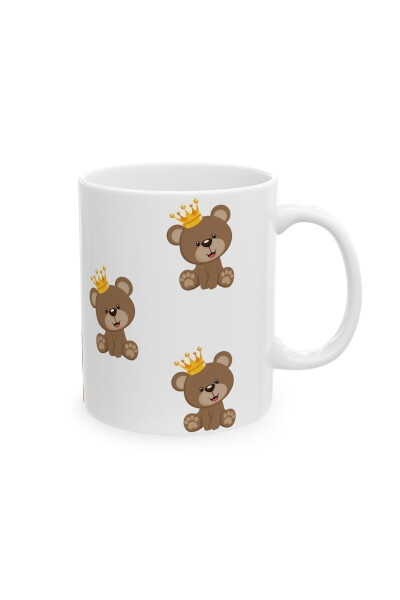 Aychiq Teddy Bear Bosilgan Kupa Bardak Seramik Qahva Mug - 7