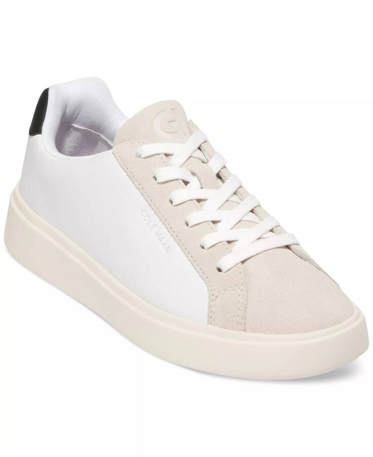 Ayollar Grand Crosscourt Daily Lace-Up Low-Top sport poyabzallari Oq, Argento - 7