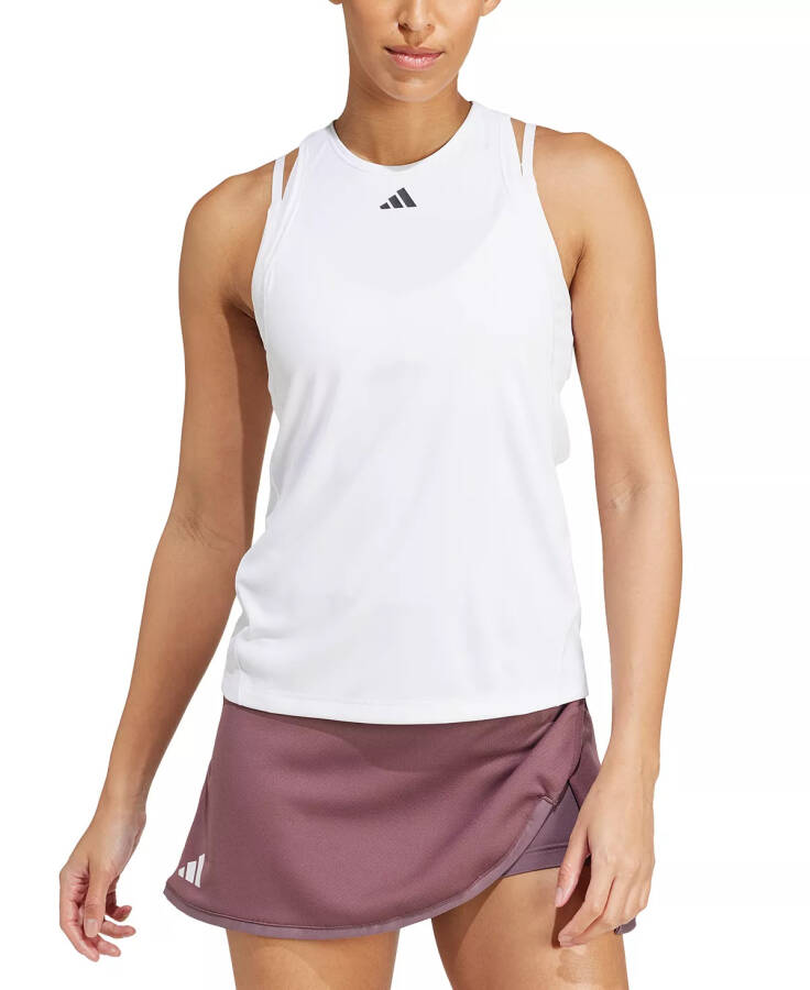 Ayollar tennis klubi ingich racerback tank top oq rang - 1