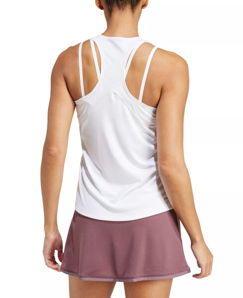 Ayollar tennis klubi ingich racerback tank top oq rang - 2