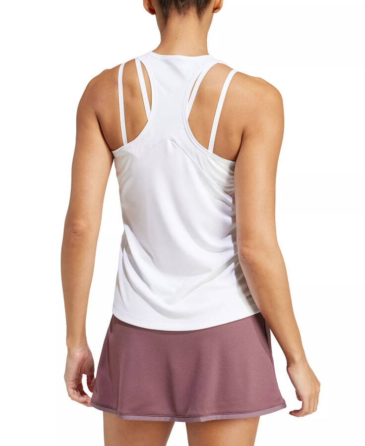 Ayollar tennis klubi ingich racerback tank top oq rang - 2