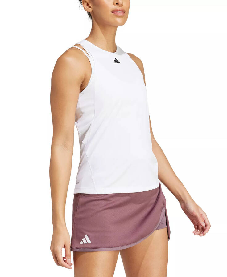 Ayollar tennis klubi ingich racerback tank top oq rang - 3