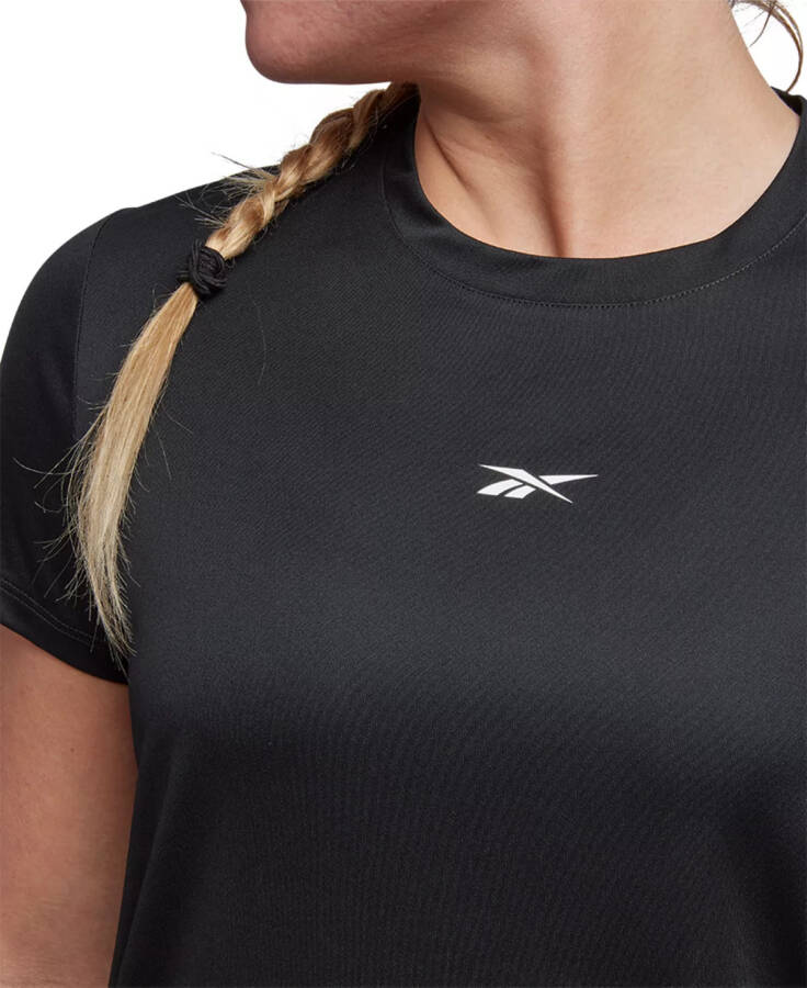 Ayollar uchun Active Identity Performance Logo Tech T-shirt Qora - 3