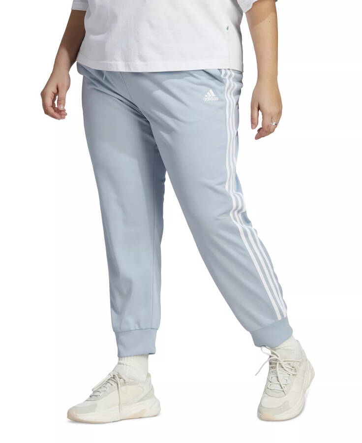 Ayollar uchun Essentials Isitish Slim Tapered 3-Stripes Sport Shimlari, XS-4X Wonder Blue/white - 6