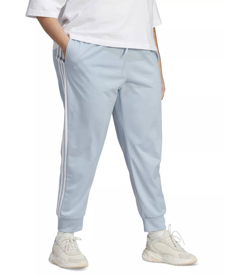 Ayollar uchun Essentials Isitish Slim Tapered 3-Stripes Sport Shimlari, XS-4X Wonder Blue/white - 8