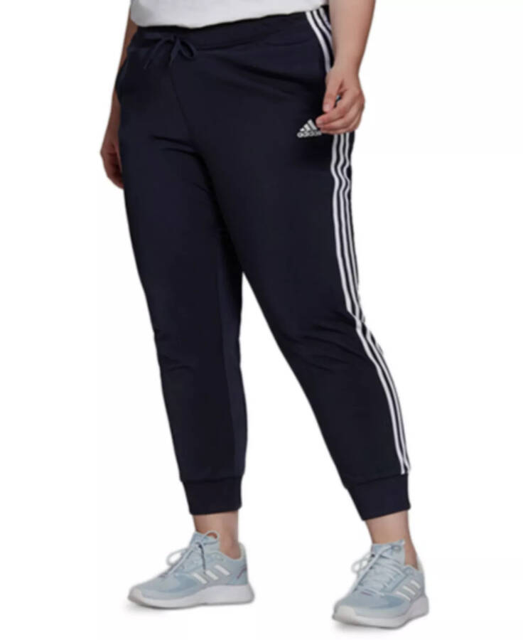 Ayollar uchun Essentials Warm-Up Slim Tapered 3-Stripes Track Pants, XS-4X Legend Ink/white - 4