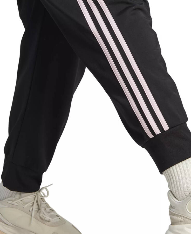 Ayollar uchun Essentials Warm-Up Slim Tapered 3-Stripes Track Pants, XS-4X Qora/ochqir pushti - 9