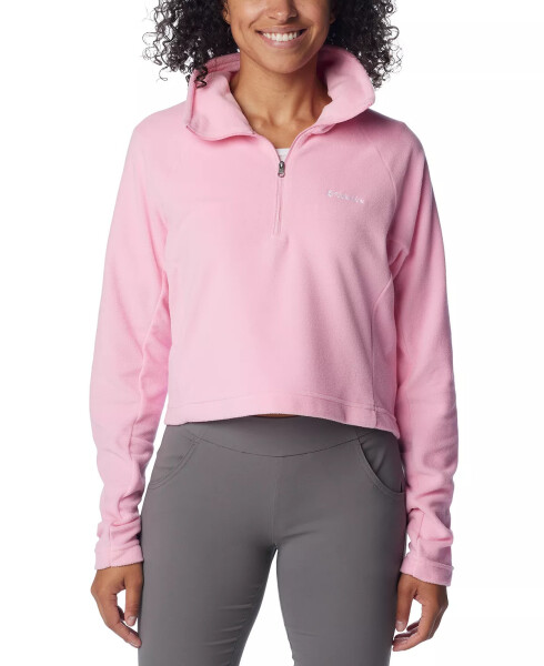 Ayollar uchun Glacial Cropped II sport kiyimlari flyusi 1/2-zipli tepasi Wild Rose - 1