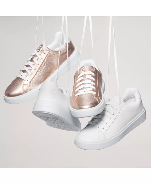 Ayollar uchun Grand Crosscourt Daily Lace-Up Low-Top sport poyabzallari Rose Gold Metallic - 6