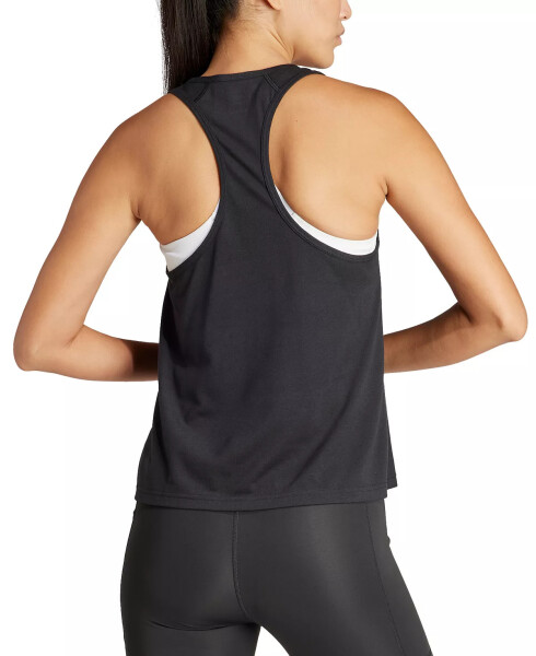 Ayollar uchun kichik logoli Racerback tank top oq - 6