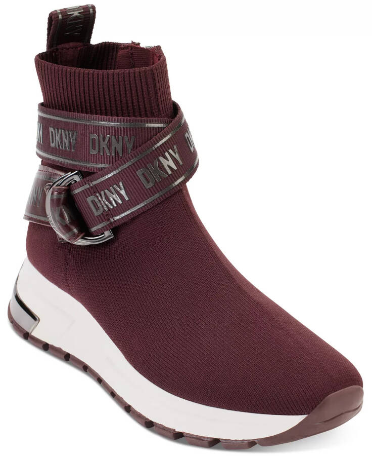 Ayollar uchun Miley Stretch Slip-On Soket Sport Poyabzallari Burgundi - 1