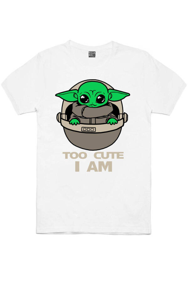 Ayollar uchun oq Ona va Bola, Bebe Yoda, Sutli Sodda 3 ta Eko paketli T-shirt - 3