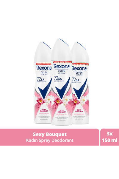 Ayollar uchun sprey dezodorant Sexy Bouquet 150 ml X3 - 17