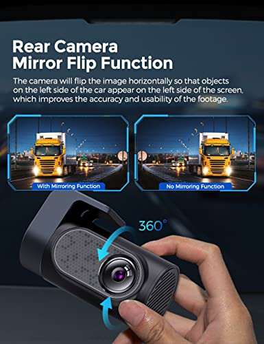 AZDOME 4K WiFi Dash Cam Front and Rear with 256GB SD Card - 6