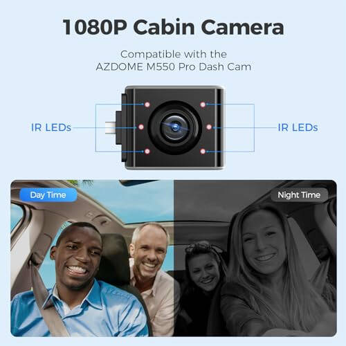 AZDOME 4K WiFi Oldingi va Orqa Dash Cam, 256GB SD Karta va 1080P Ichki Kamera Type-C Interfeysi Kabina Kamerasi, 3 ta Simli Mini USB Qattiq Simli To'plami (JYX02) - 3