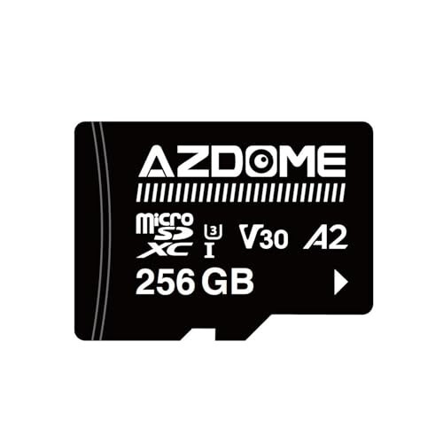 AZDOME 4K WiFi Oldingi va Orqa Kamera 256GB SD Karta bilan - 3