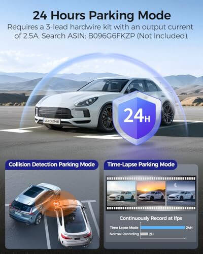 AZDOME M550 Pro 5G WiFi 3 Kanallı Dash Cam Dahili GPS, 64GB Kartlı Arabalar İçin 4K+1080P Çift Dash Kamera, 1440P+1080P+1080P Ön ve Arka İç, 3.19